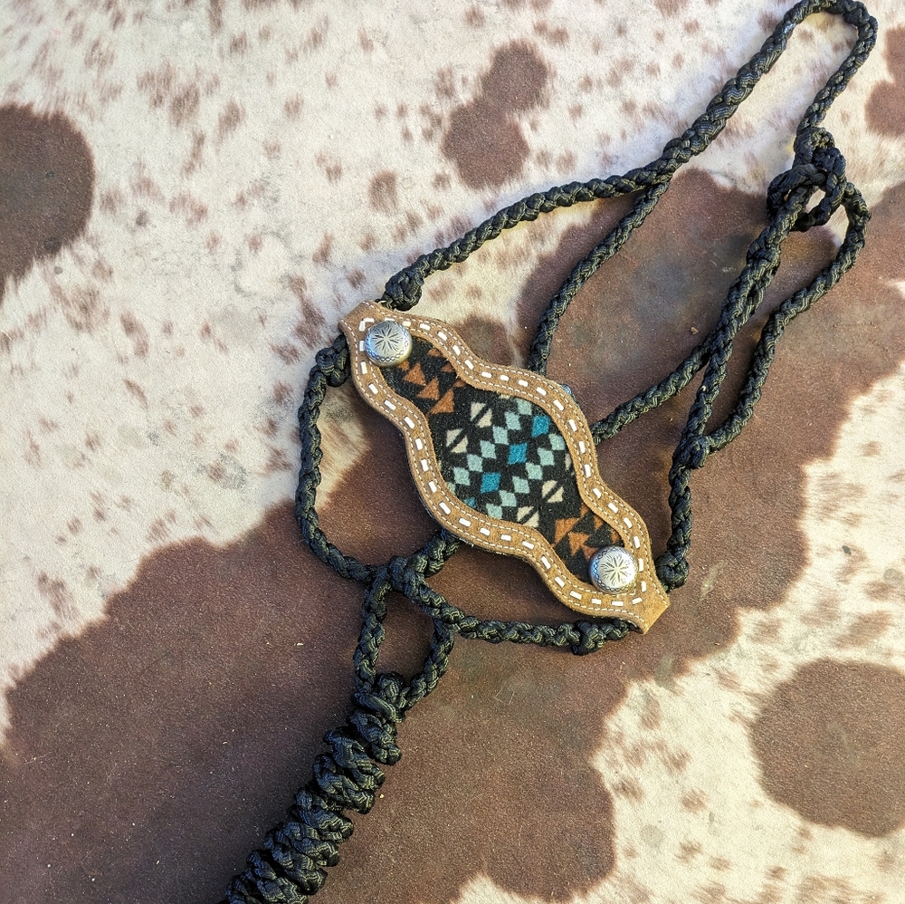 Mule tape bronc halter